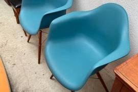 2 France & Son DUP Herman Miller Eames Molded Plastic Armchair