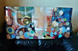 Large Wall Abstract Art by Artist - 4' x 2' x 1.5
