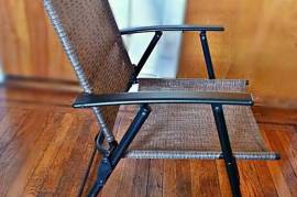 Super Comfy Indoor/Outdoor Metal Folding Armchair