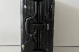 Rimowa Topas Stealth Multiwheel Luggage, Black Aluminum