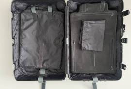 Rimowa Topas Stealth Multiwheel Luggage, Black Aluminum