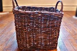 Beautiful Large Rustic Rattan Basket