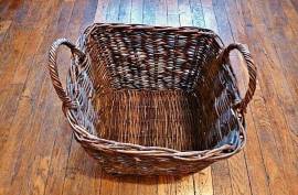 Beautiful Large Rustic Rattan Basket